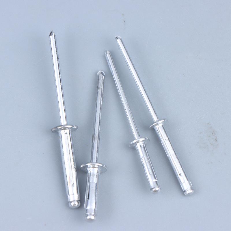 50Pcs Round Head Trifold Rivet Aluminum Alloy Blind Rivets Assortment Kit For Wood Plastic Metal Car Diy Repaired Fasteners