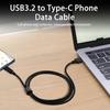 Кабель для передачи данных типа C, зарядка данных 3А, 10 Гбит/с, высокоскоростной USB3.2, 60 Вт, кабель с защитой от помех типа C, мобильный телефон