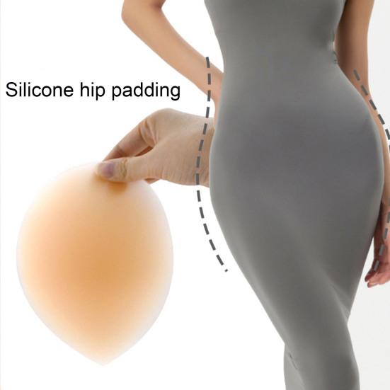 1 Pair Silicone Hip Pads Self-adhesive Invisible Hip Enhancer Shapewear Reusable Washable Women Butt Cushion Hip Dip Filler Corrector