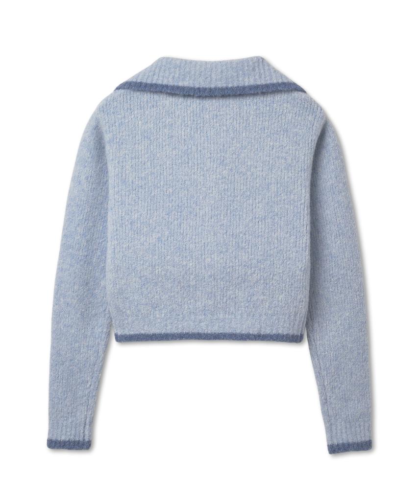 GROVE Grvr Sports_Knit Zip-Up_Blue