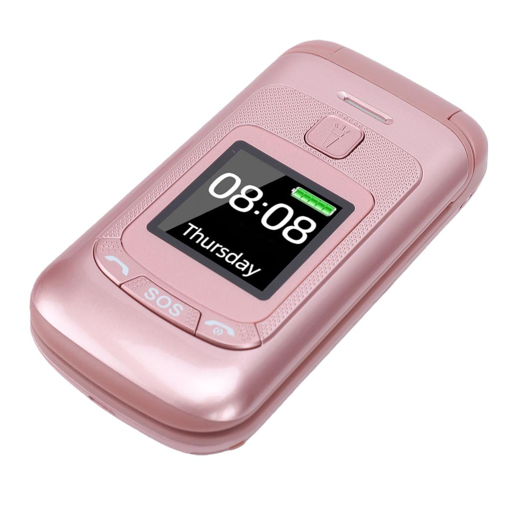 Раскладушка Разблокированный GSM 2G Мобильный Телефон с двумя SIM-слотами 2,4-дюймовый + 1,4-дюймовый Цветной Экран Большие Кнопки Громкий Динамик США