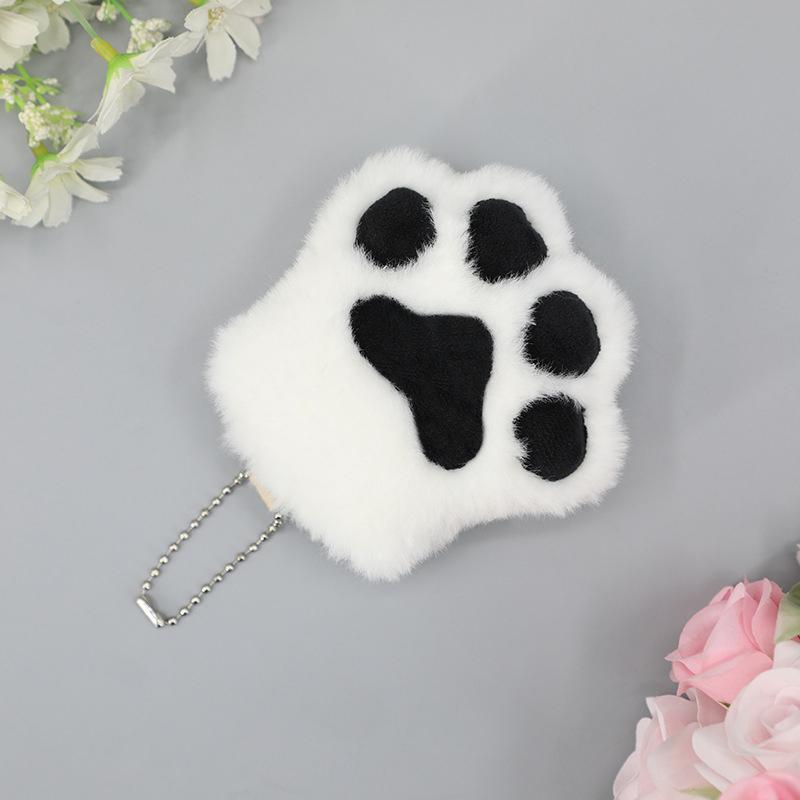 Милый плюшевый брелок в виде кошачьей лапки, подвеска в виде плюшевой медвежьей лапки, брелок для автомобиля, сумка, кулон, украшение для вечеринки