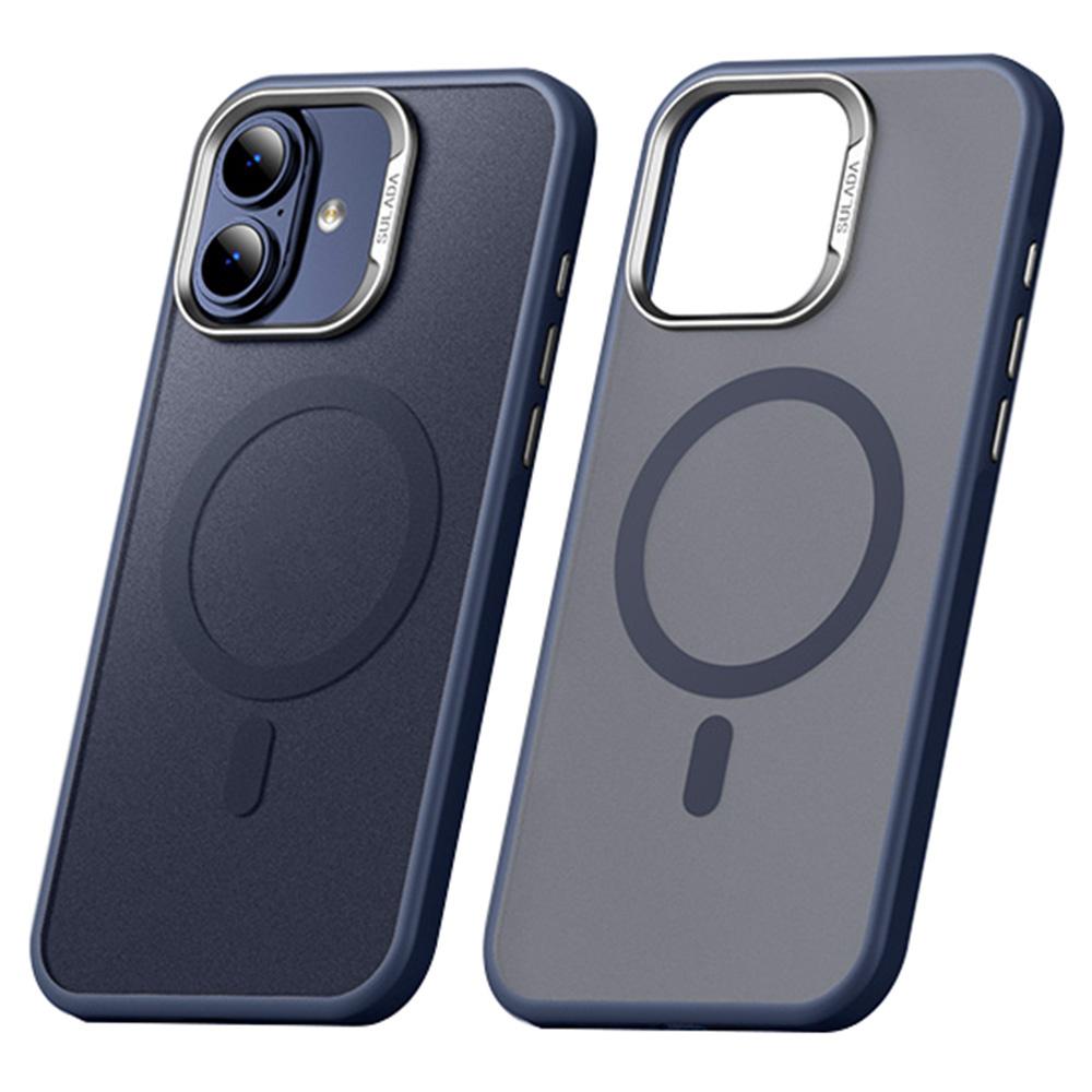 SULADA Чехол для iPhone 16, совместимый с MagSafe, ультратонкий чехол для телефона из ПК+ТПУ