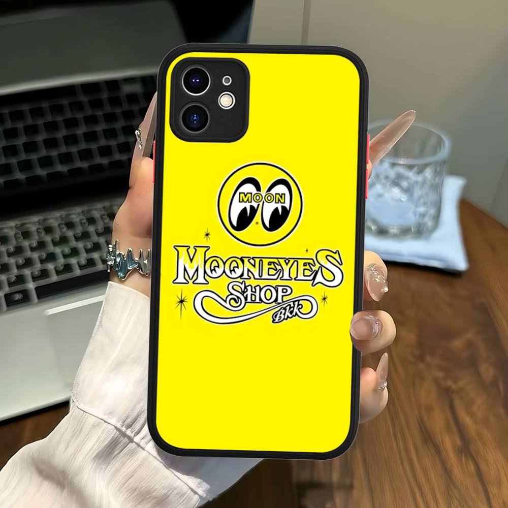 Classic Vintage M-M-MooneyeS Logo Phone Cases For IPhone 16 15 14 Plus 13 12 11 Pro Max Matte Oft Bumper Phone Cover