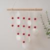 Handmade Natural Seashell Wind Chime, Retro Rope Knot & Wooden Ring, Clear Tinkling Sound, Coastal Hanging Decor for Window Guesthouse Kids Room