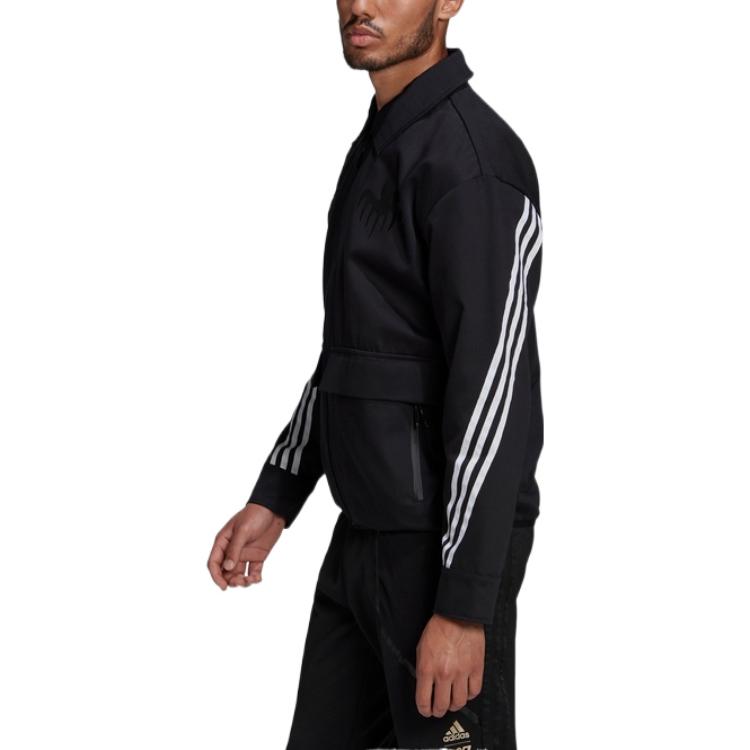 adidas Куртки Мужские Черные Лацкан Умеренный Другое GN6807