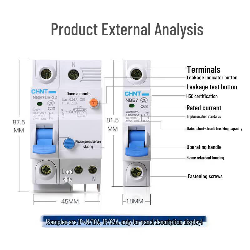 Chint NBE7LE Household Leakage Protection Circuit Breaker
