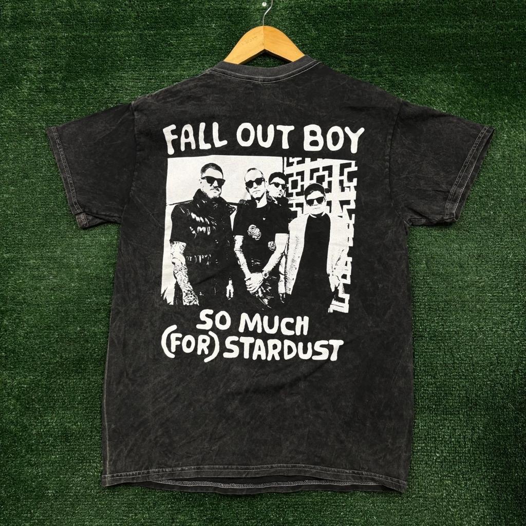 Fall Out Boy So Much (For) Stardust Rock Band Mineral Wash T-shirt Medium