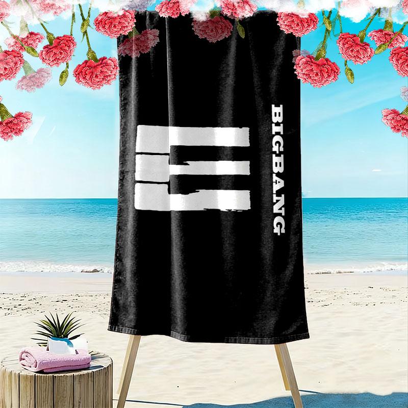 Bigbang Print Beach Towel, Large Soft Quick Dry Towel for Beach Camping Swimming