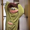 Soft Kids Sleepwear Funny Wearable Big Mouth Onesie Pajamas for Kids, Adults, Dress Up Fleece Cozy Home Loungewear, Hooded Plush One-Piece Jumpsuit