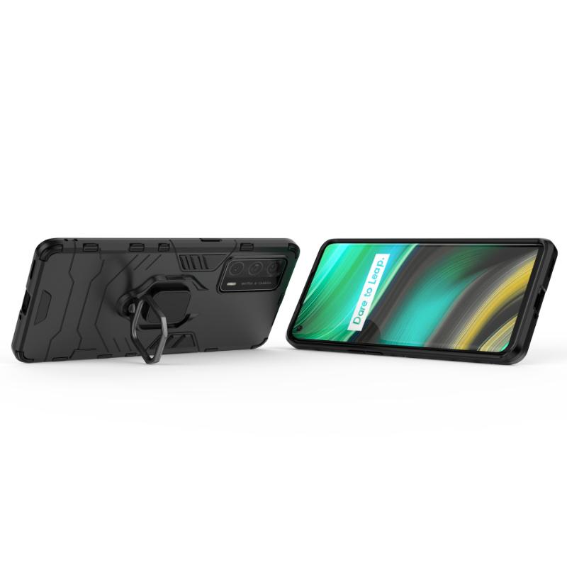 Для OPPO Realme X7 Pro Ultra 5g задняя крышка телефона чехол противоударный броня против падения металлический держатель кольца магнитный Funda Coque чехлы