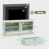 TV Stand Cabinet for Television up to 36 Inch, Modern TV Unit with 2 Doors, Entertainment Center with Adjustable Shelf