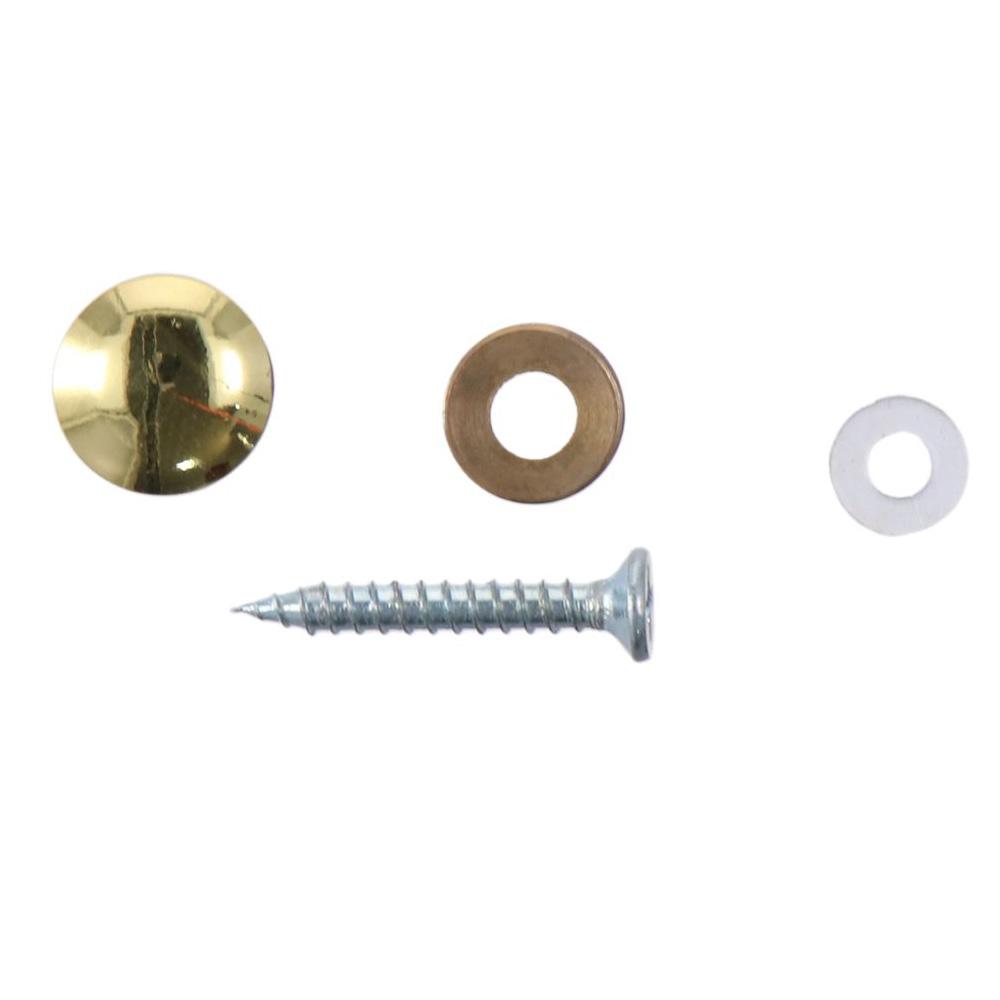 8Pcs Durable Polished Gold Mirror Screws 10mm/12mm/14mm/16mm/18mm Decorative Caps Screw Caps