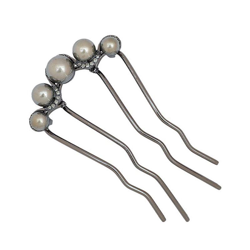Fashion Metal U-Shaped Hair Stick Women Elegant Simple Pearl Hair Clip Pins Hairpin Headwear Hair Accessories Gifts
