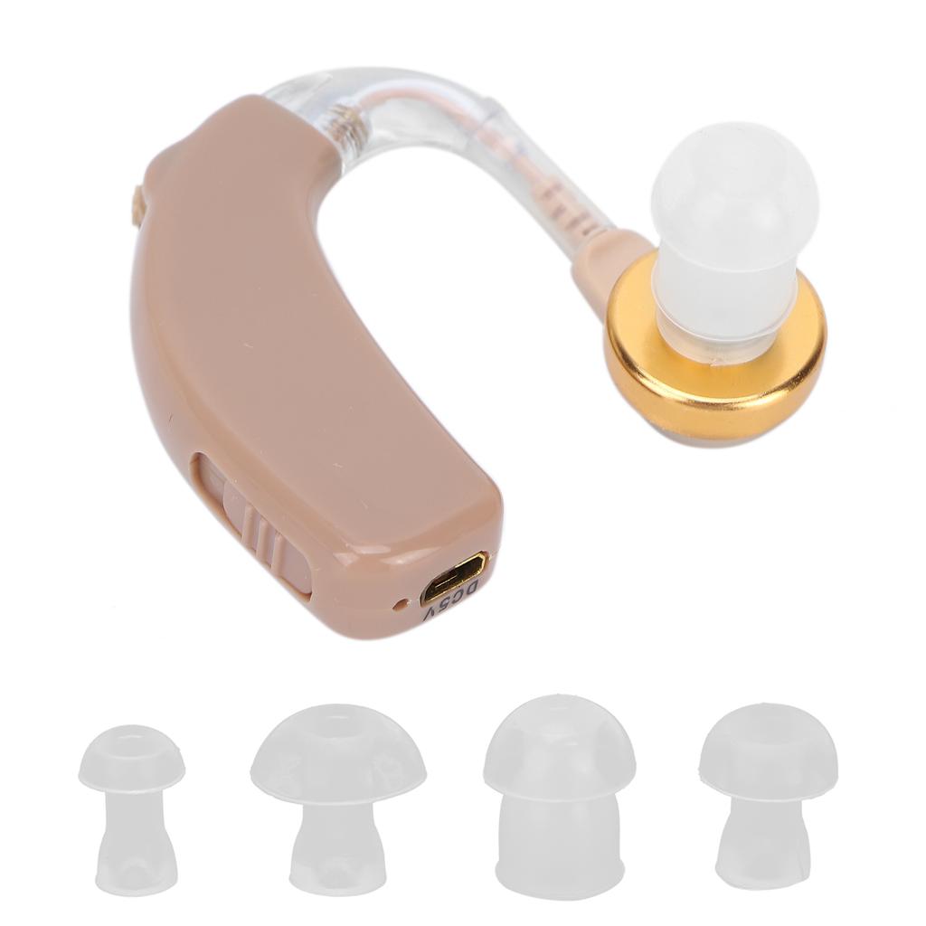 Слуховые аппараты для пожилых людей, перезаряжаемый слуховой усилитель, слуховой аппарат, вилка США 100‑240 В