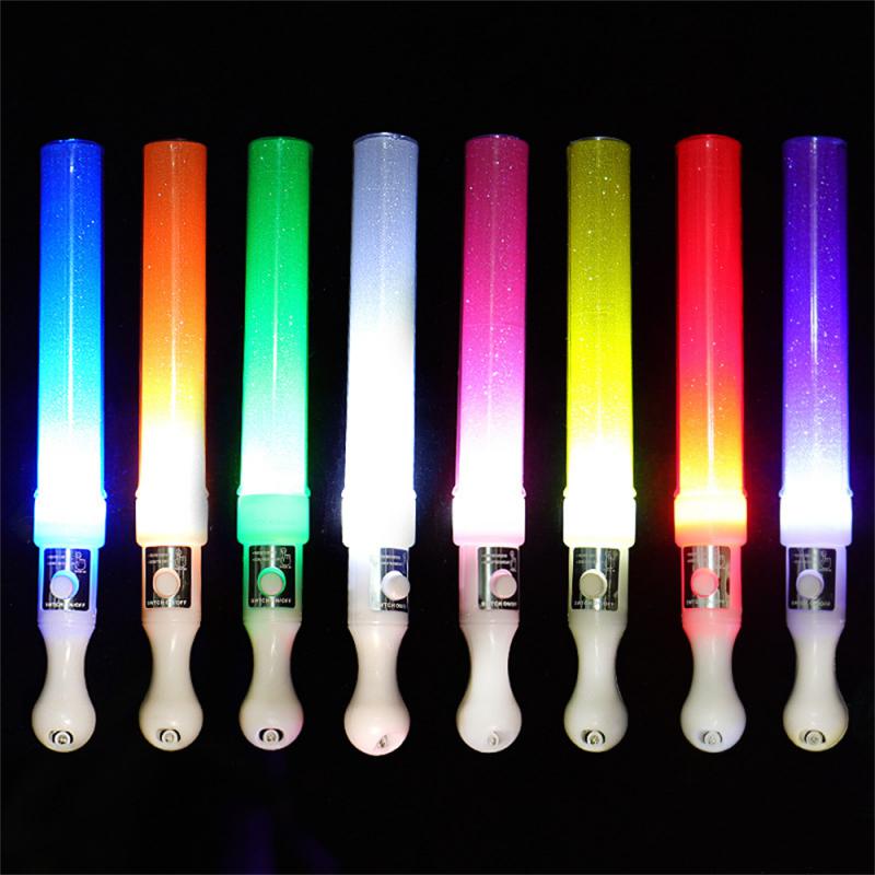5/12Pcs LED Glow Sticks Bulk Colorful RGB Glow Foam Stick Cheer Tube Dark Light for Xmas Birthday Wedding Party Supplies