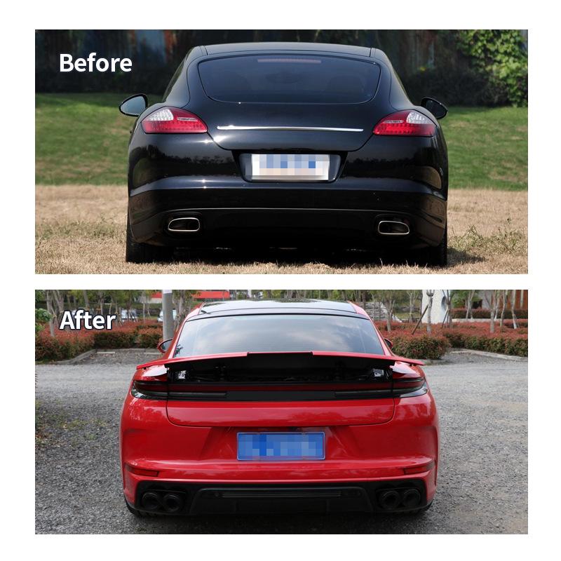 Panamera 970 Rear Bumper Upgrade Kit: 976 Body Kit with Original Hole Alignment