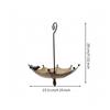 Decorative Hanging Bird Feeder Outdoor with Canopy Sturdy Ornament