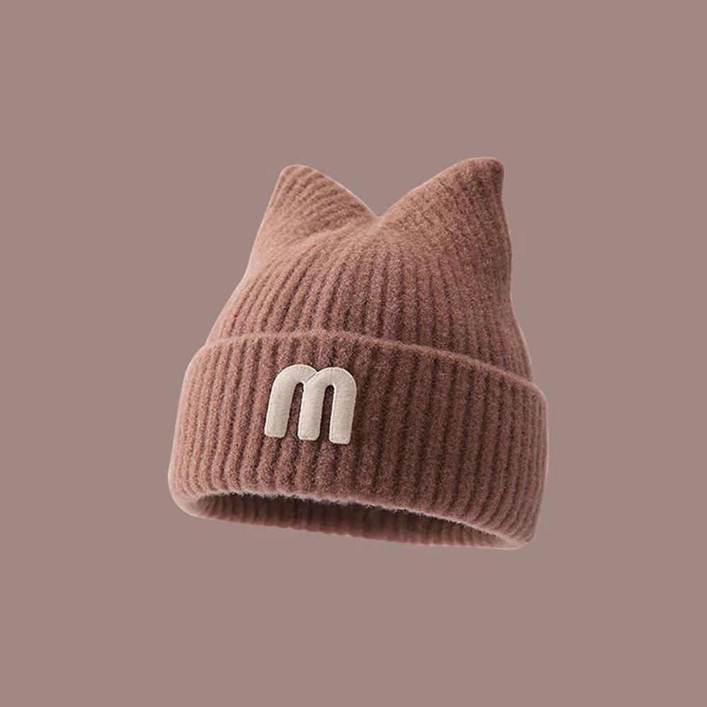 Keep Warm Baby Cap Solid Color Winter Hats New Knit Hat  Kids Outdoor