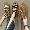 2025 Spring New Women's Sandals Fashion Flats Korean Version Outer Wear Female Students Casual Beach Sandals
