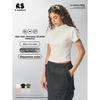 Streetwear Basic T Shirt With Small High Collar For Casual And Sports Use