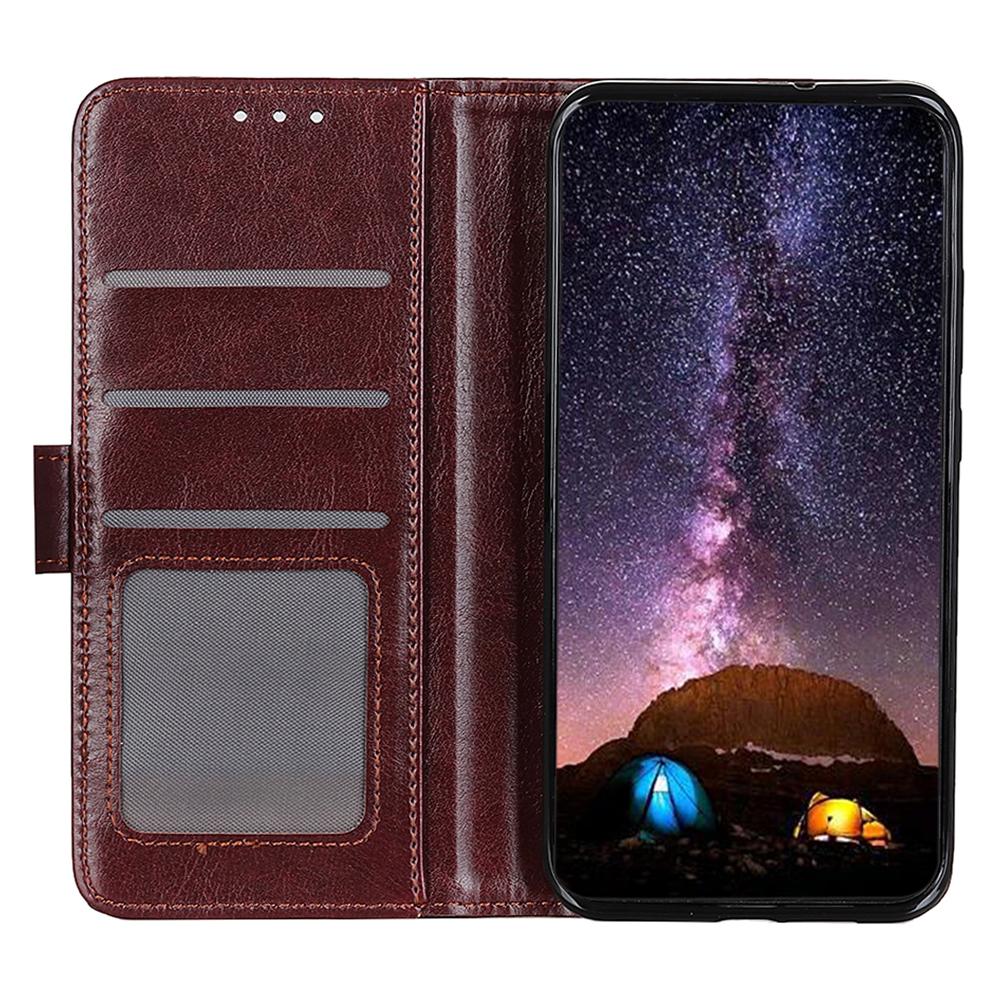 For Xiaomi Redmi 13 5G/13 4G Phone Case Crazy Horse Texture PU Leather Wallet Stand Phone Cover