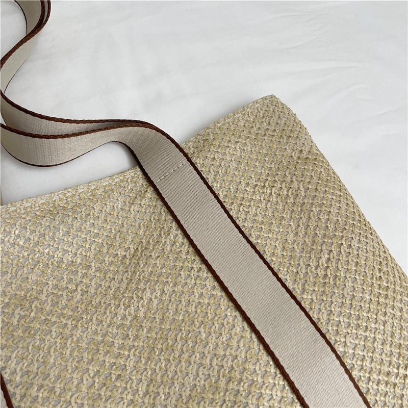 Yogodlns Летние сумки ручной работы для женщин, пляжные тканые женские соломенные пляжные сумки, большая вместительная сумка с верхней ручкой, сумки-тоут