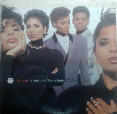 12-дюймовая пластинка FIVE STAR - Treat Me Like A Lady 4973393 Epic 1990 US Соул/Фанк Б/У