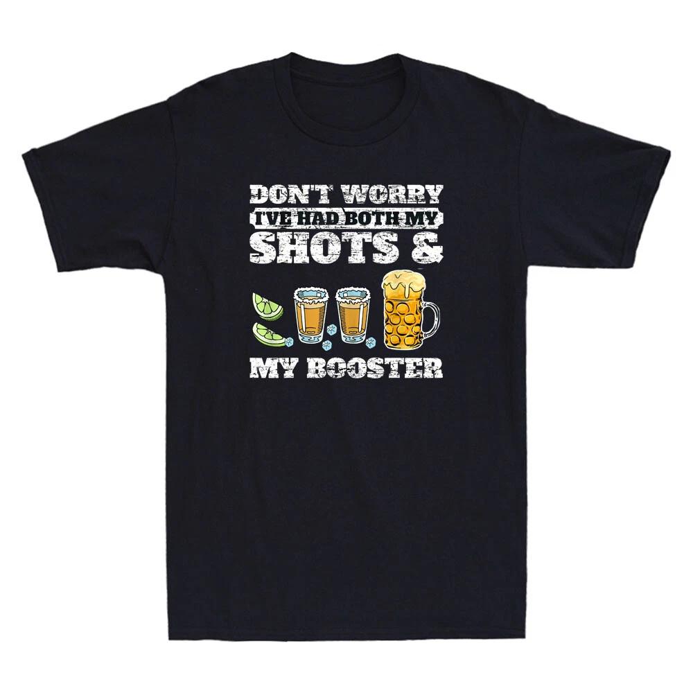 Don't Worry I've Had Both My Shots And Booster Funny Vaccination Vintage T-Shirt