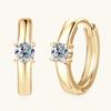 Silvere Glam New Cross-border Fashion And Simplicity 10K Gold Moissanite Earrings, Elegant And Versatile Earrings