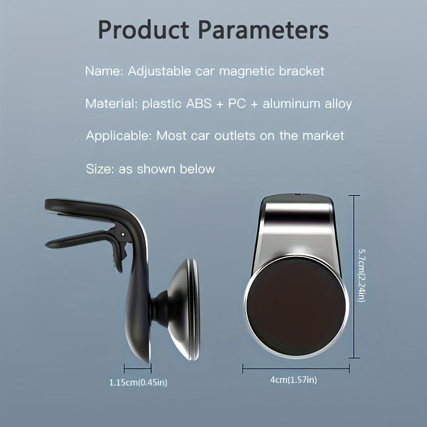 Магнитный держатель для телефона в машину на 360° с сильным магнитом для вентиляционного отверстия автомобиля, универсальное регулируемое крепление для телефона на приборную панель