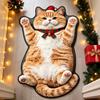 Non-Slip Home Decor Carpet Diatom Mud Cartoon Carpet Cute Cat-Shaped Area Rug  Living Rooms