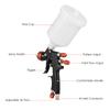 HVLP Air Spray Gun Kit 1.3mm Nozzle 600ml Fluid Cup Gravity Feed Air Paint Sprayer Mini Handheld