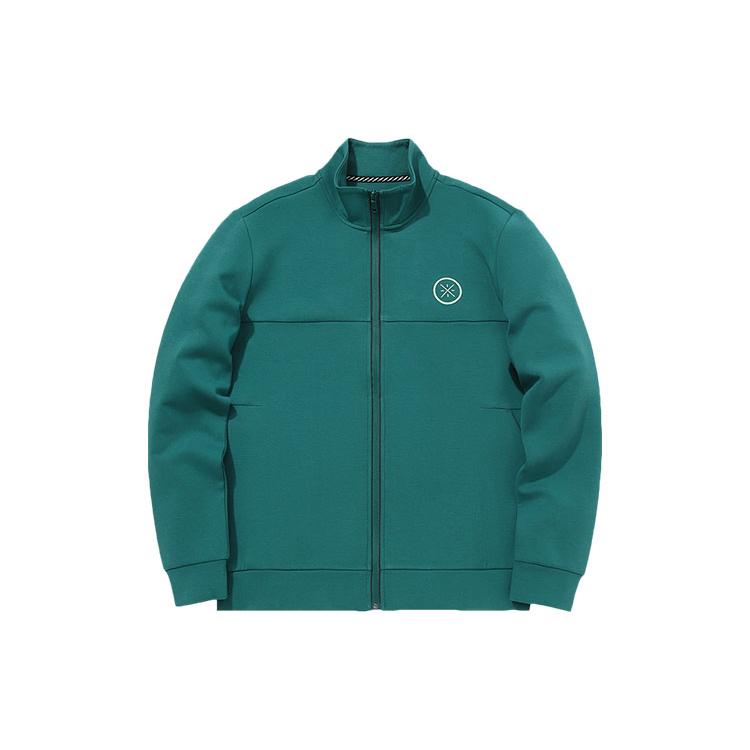 Куртки Li Ning Мужские Жирный Зеленый Стойка Воротник Умеренный Другое AWDQ709-3