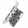 Карта расширения PCI-E на USB 3.0 4 порта PCI Express Адаптер для компьютера ПК