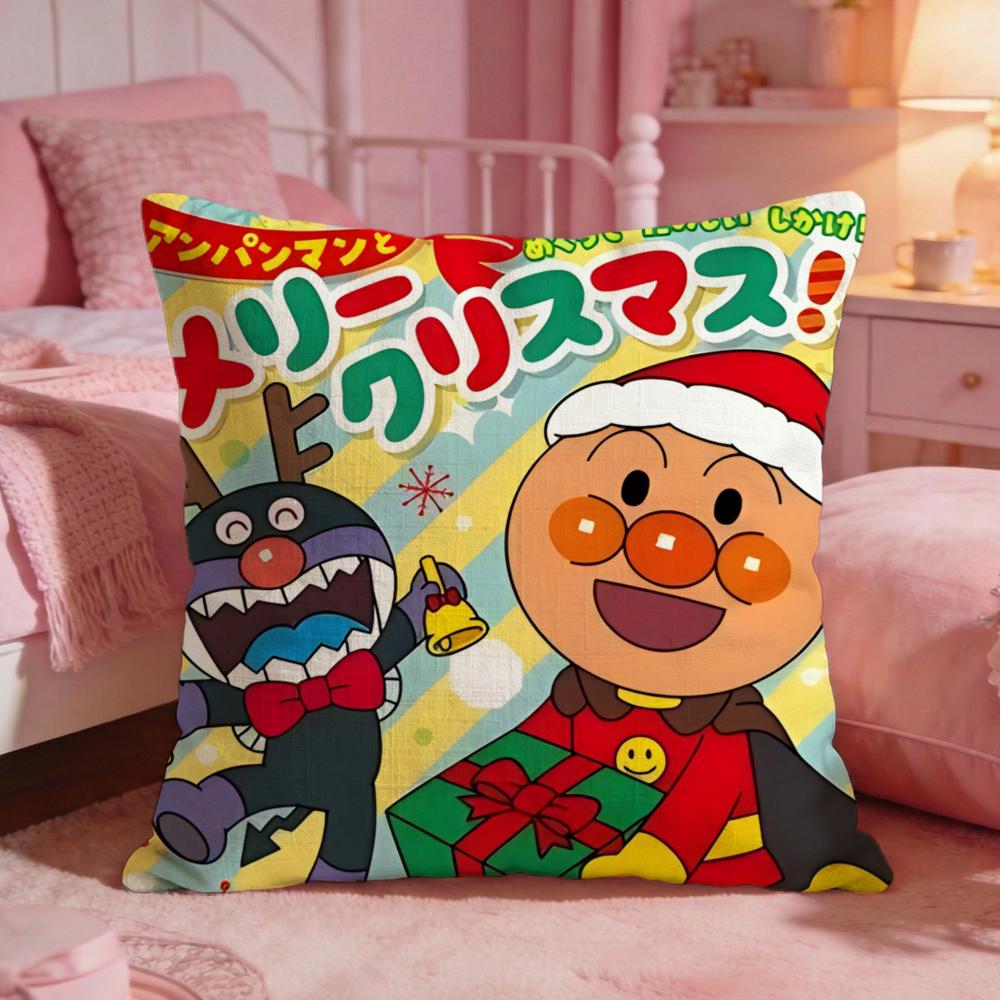 AAnpanmanS Cute Cartoon Cushion Cover Premium Comfort Reversible Pillow Cove Two In One Design For Any Room Car Interior