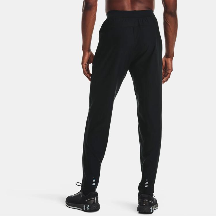 Under Armour Qualifier 2.0 Logo Print Training Pants Men Bottoms Black 1366271-001