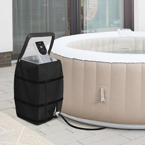 Насос для подогрева спа-центра с гидромассажной ванной и дизайнерской прозрачной крышкой на молнии для окна, универсальный, легкий в использовании