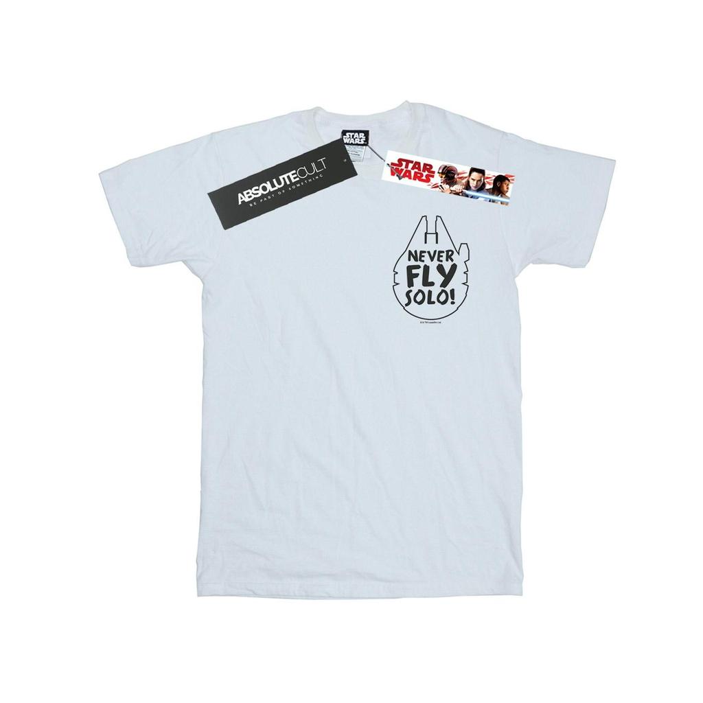 Star Wars Mens Never Fly Solo T-Shirt