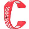 Silicone Strap for Xiaomi Redmi Watch 3 Active, Red / White
