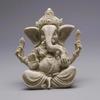 Handmade Sandstone Ganesha Buddha Elephant Statue Sculpture Figurine for Home Decoration  Living Room
