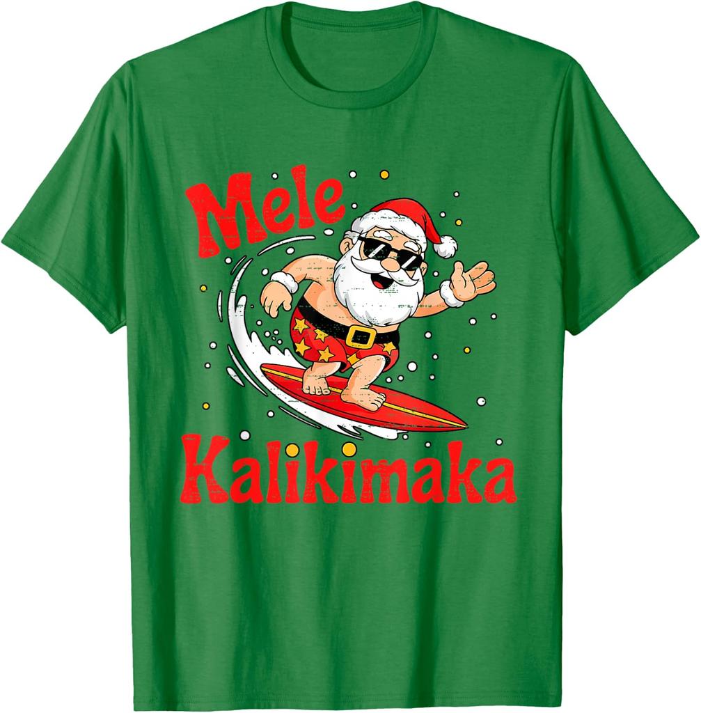 Funny Santa Summer Beach Vacation Design Funny Unisex T-Shirt 2