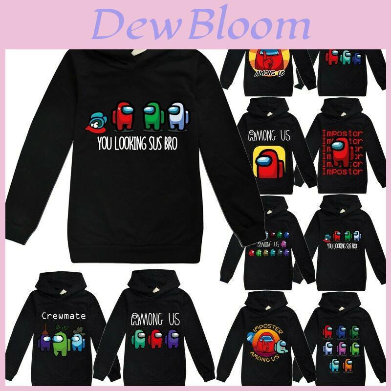 Among Impostor Us Game Kids Hoodie Boys Girls Hooded Sweatshirt Tops Jumper