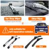For Seat Leon 1M MK1 1P MK2 5F MK3 KL MK4 2000-2023 2005 2006 2012 2018 2019 2pcs Front Windshield Wiper Blades Windscreen Wiper