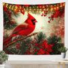 Рождественский Санта Клаус Настенный гобелен Рождественское настенное украшение Елка Настенное украшение Великолепная рождественская елка Камин Подарки