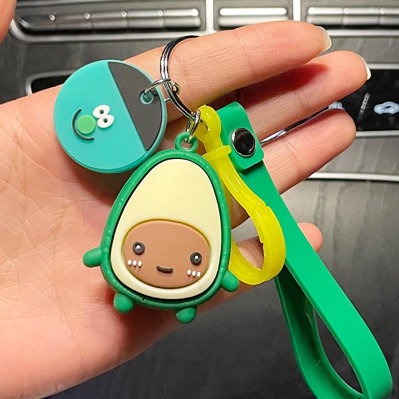 Плюшевый брелок-подвеска Пикачу Авокадо для детских сумок и ключей от машины