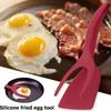 2 In 1 Grip Flip Tongs Egg Spatula Egg Flipper Frying Turning Grilling Kitchen Cooking Tool For Omelette Pancake Gadgets Cooking