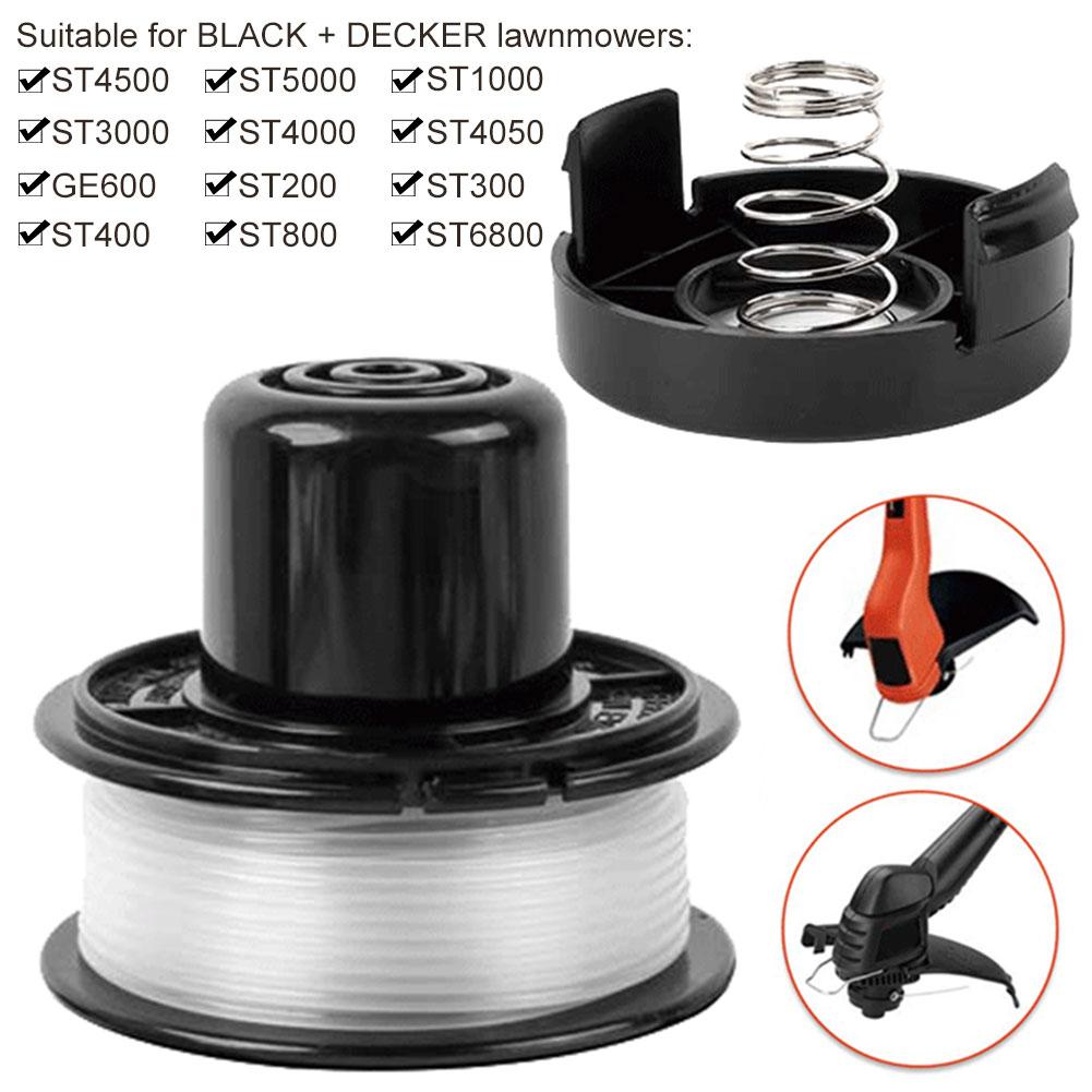 Запасная шпуля с пружиной крышки для триммера Black and Decker ST4500 ST5000 GE600 ST6800 для Black Decker