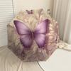 1PC Butterfly Floral Umbrella-8-Rib Reinforced Portable Folding Travel Suitable for All Seasons Outdoor Daily Use-H0385
