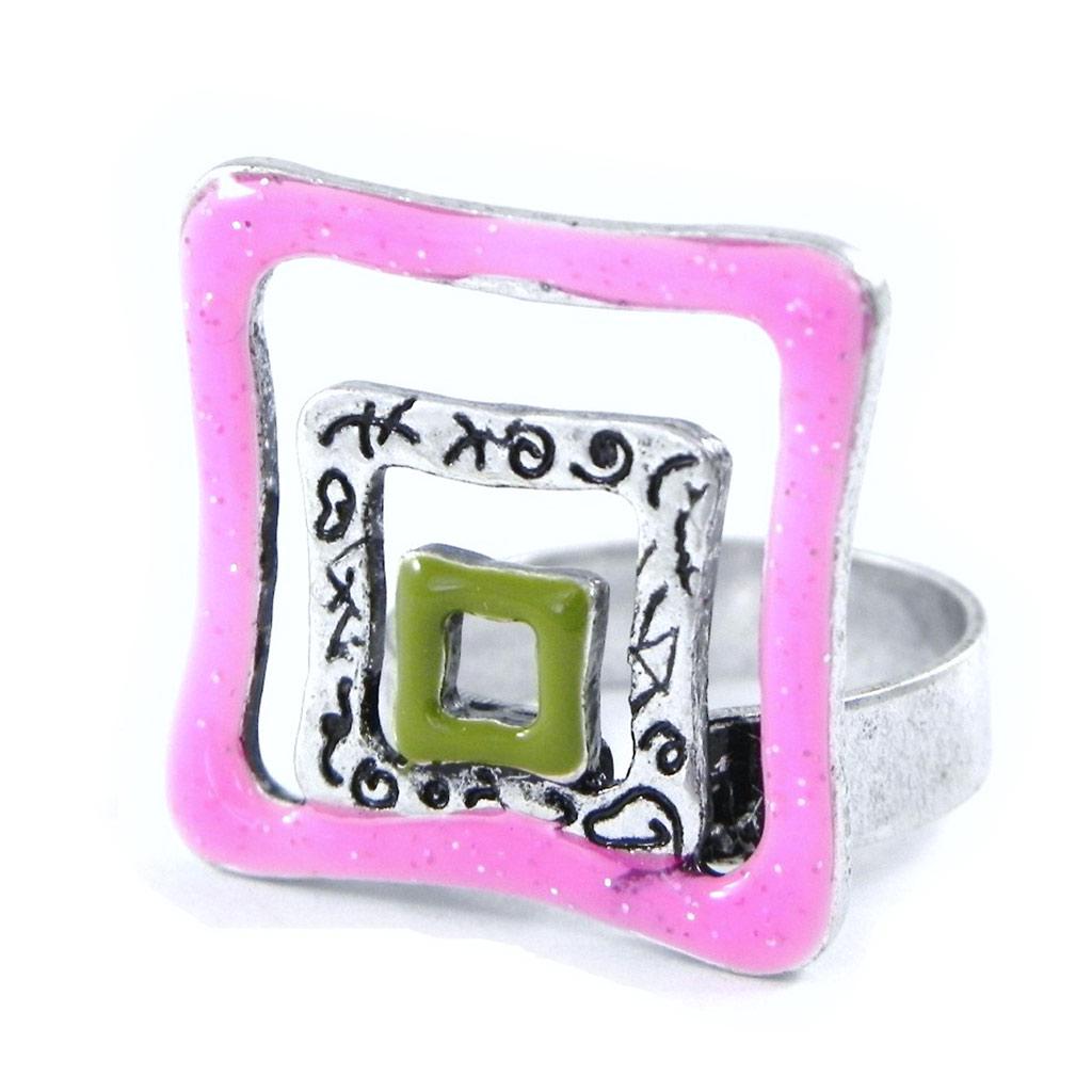 NOA [H8863] — Розовое дизайнерское кольцо «Акапулько»